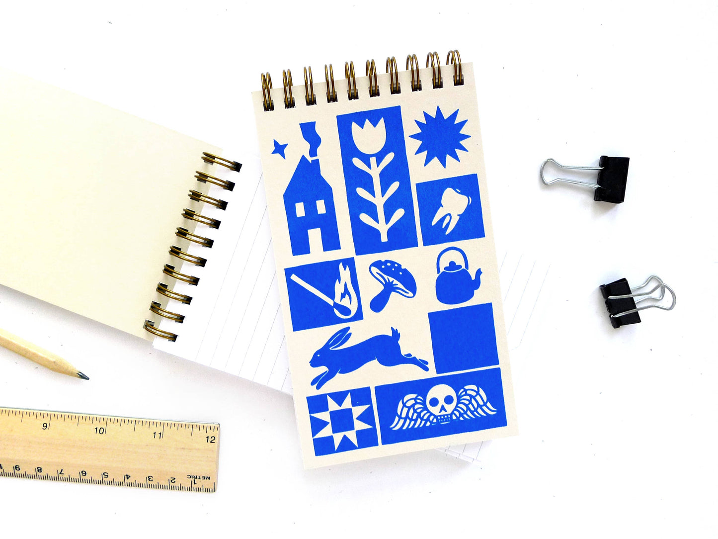 Quilt Coil Notepad: Blank