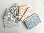 Linear Floral Small Card Pack