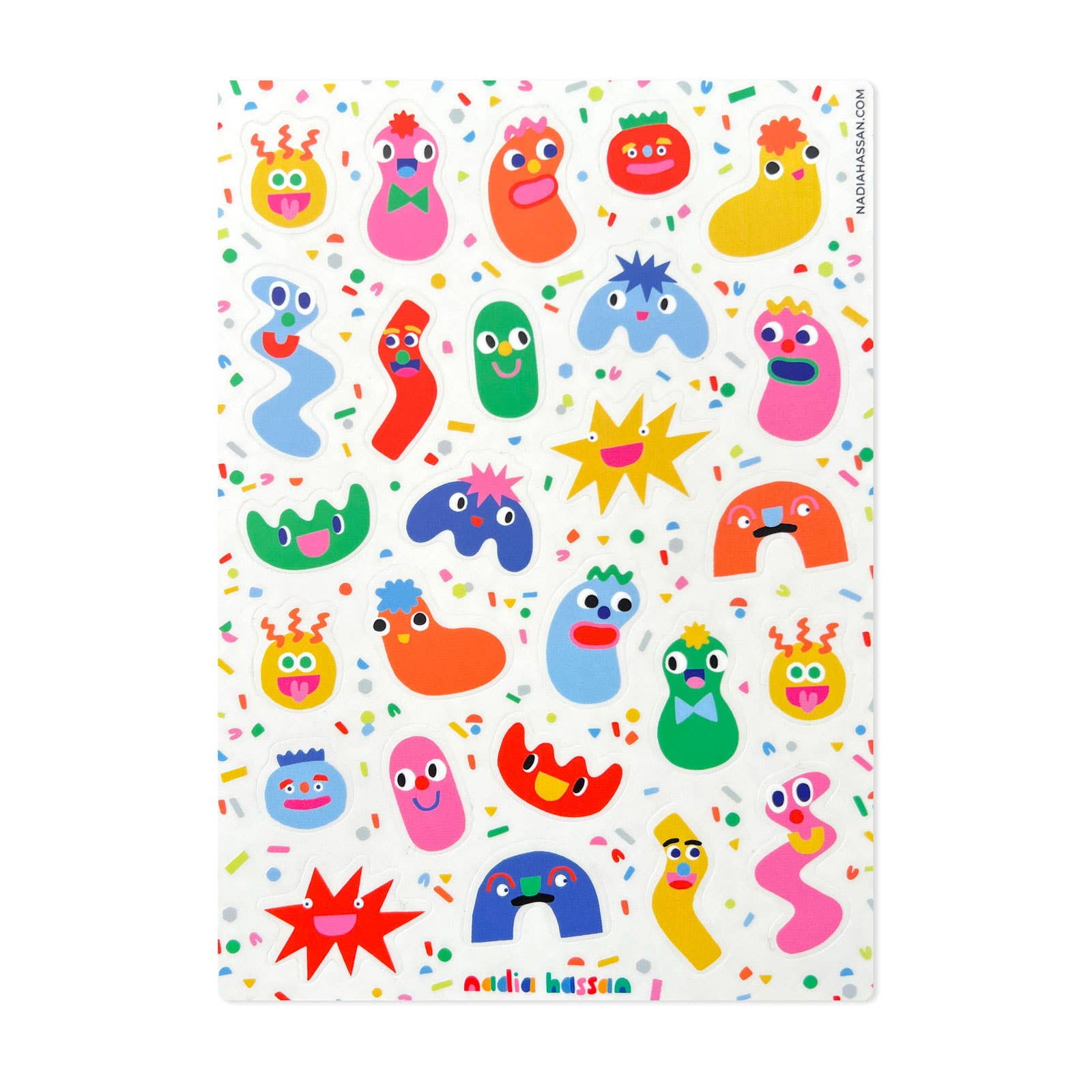 Make a Face 5x7 Sticker Sheet