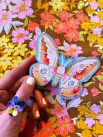 Carnival Moth matte vinyl sticker