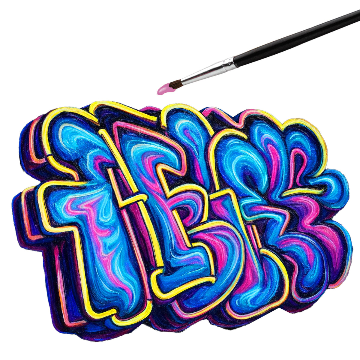 12 Ct Acrylic Paint Tubes, Neon