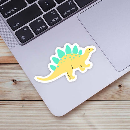 Cute Yellow Dinosaur Sticker