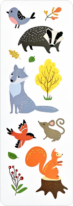 Forest Friends sticker sheet set