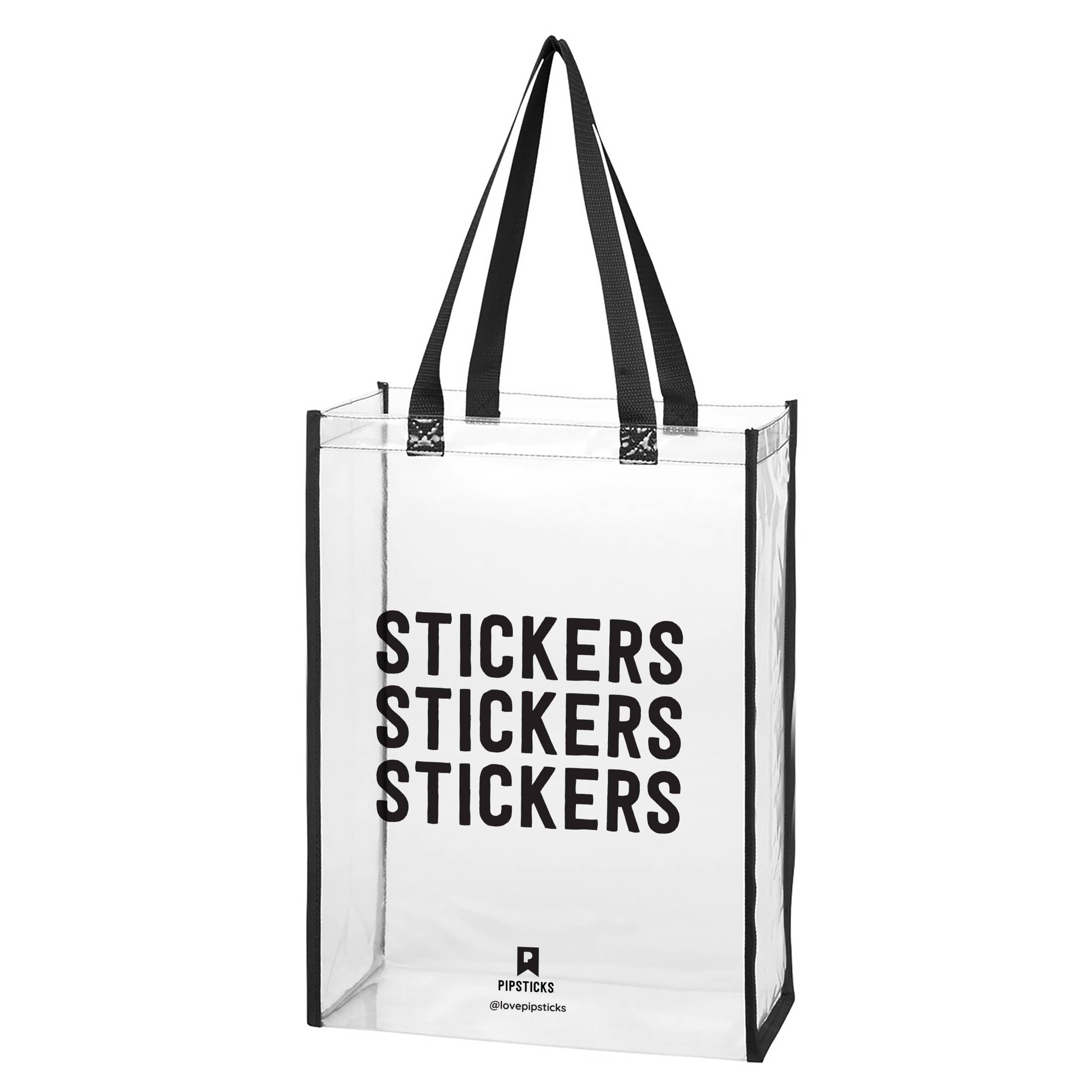 Stickers Clear Tote Bag