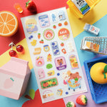 Kawaii Grocery Run Sticker Sheet