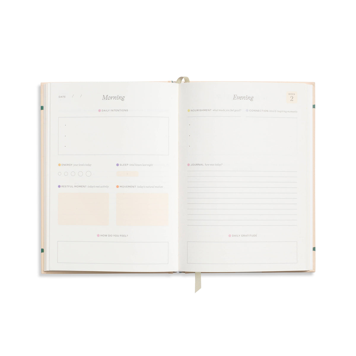 Warmth Guided Wellness Journal, A5 Hardcover