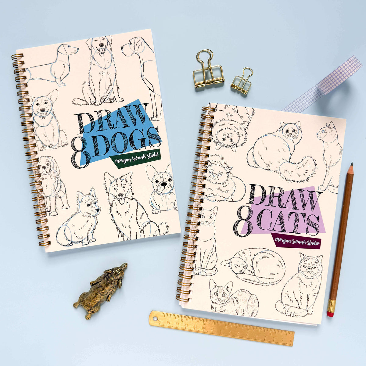 Draw 8 Dogs | Drawing Activity Book