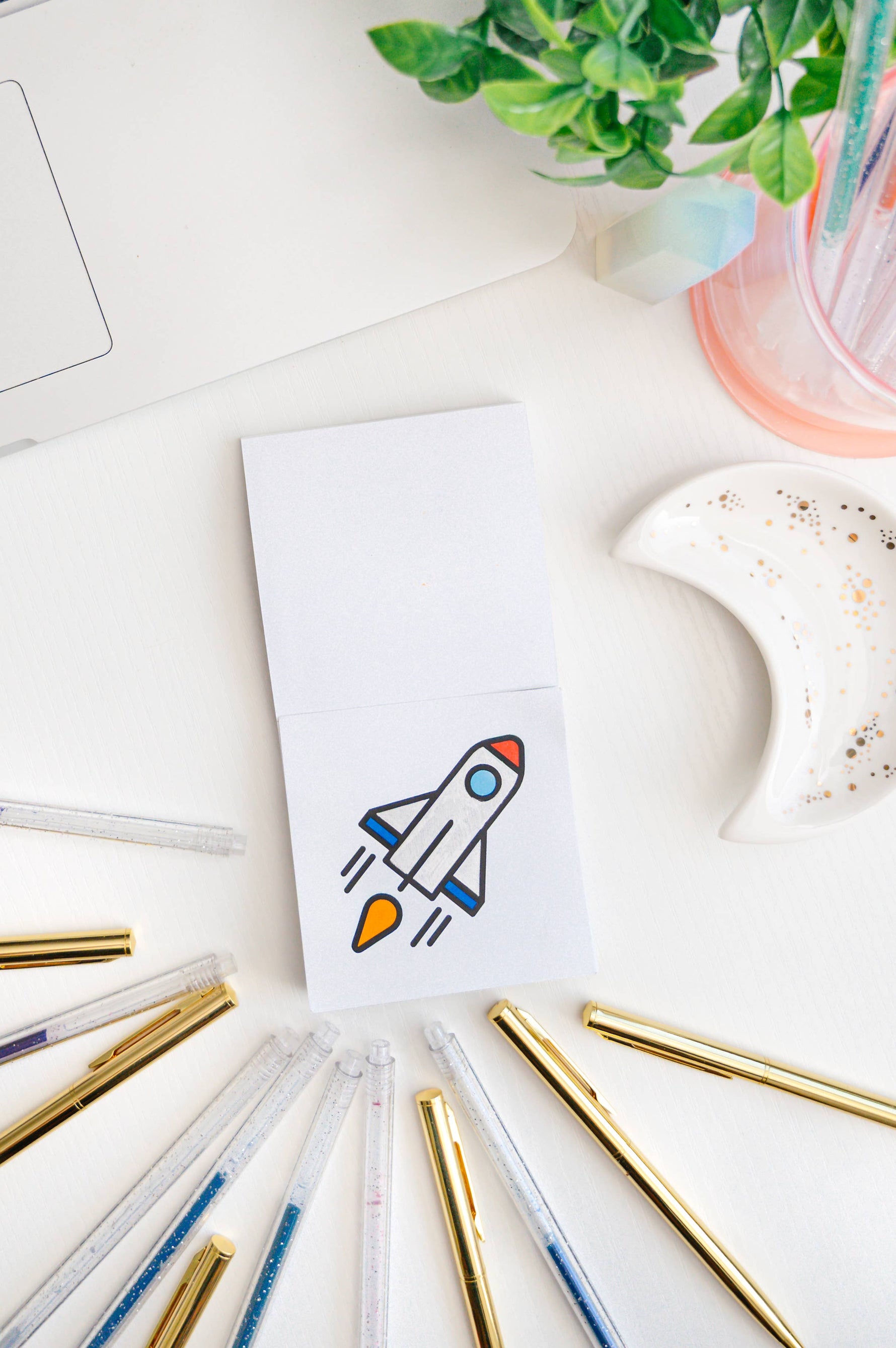 Science and Space Mini Coloring Book for Kids and Adults