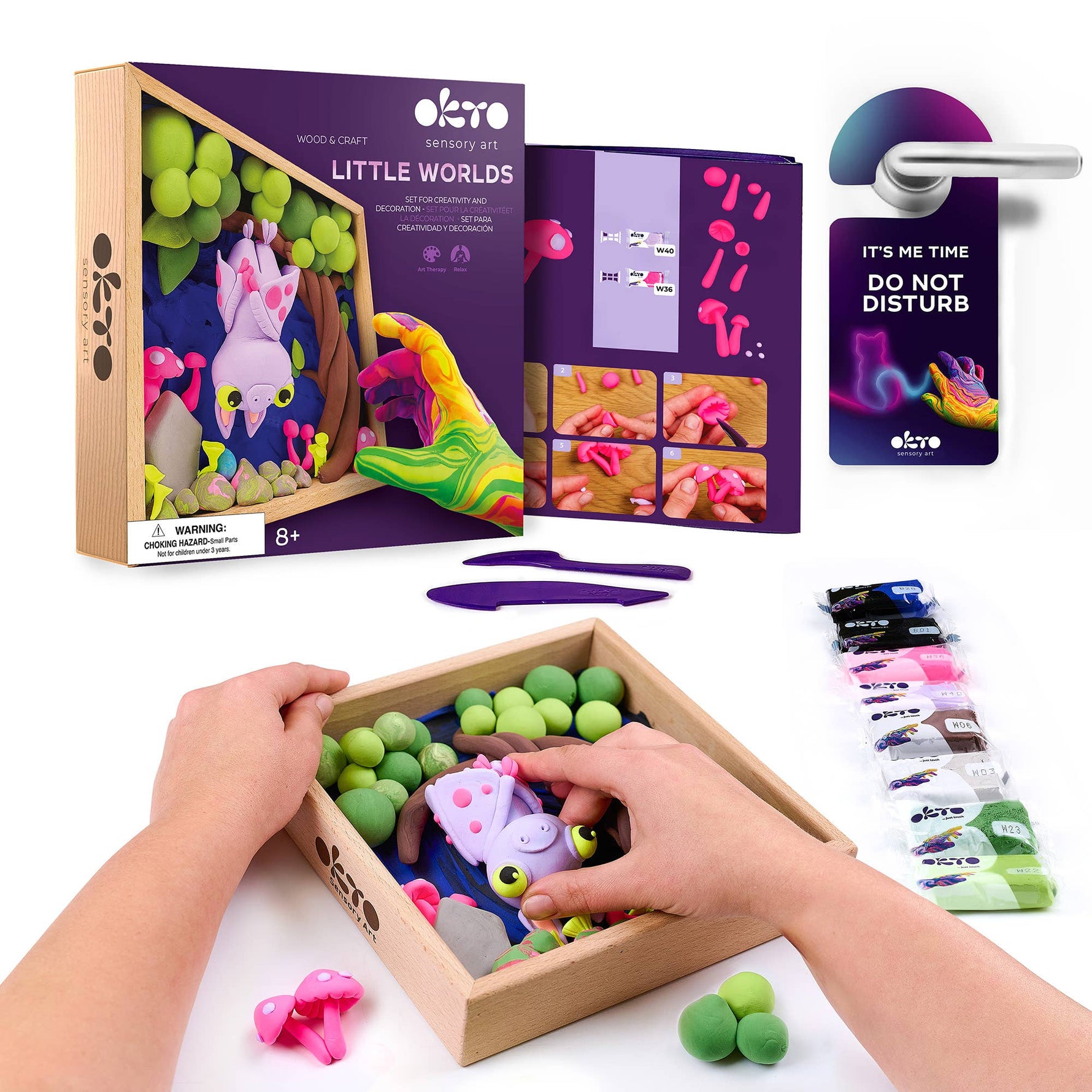 Air dry clay DIY Little Worlds - Bat