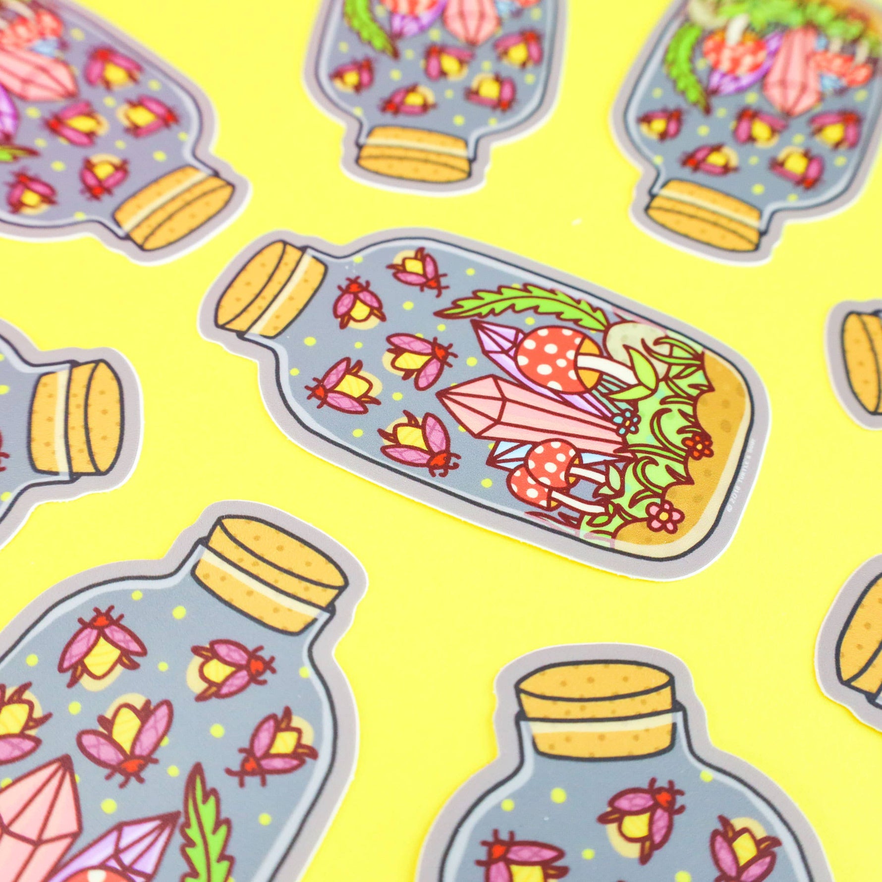 Firefly Terrarium Vinyl Sticker