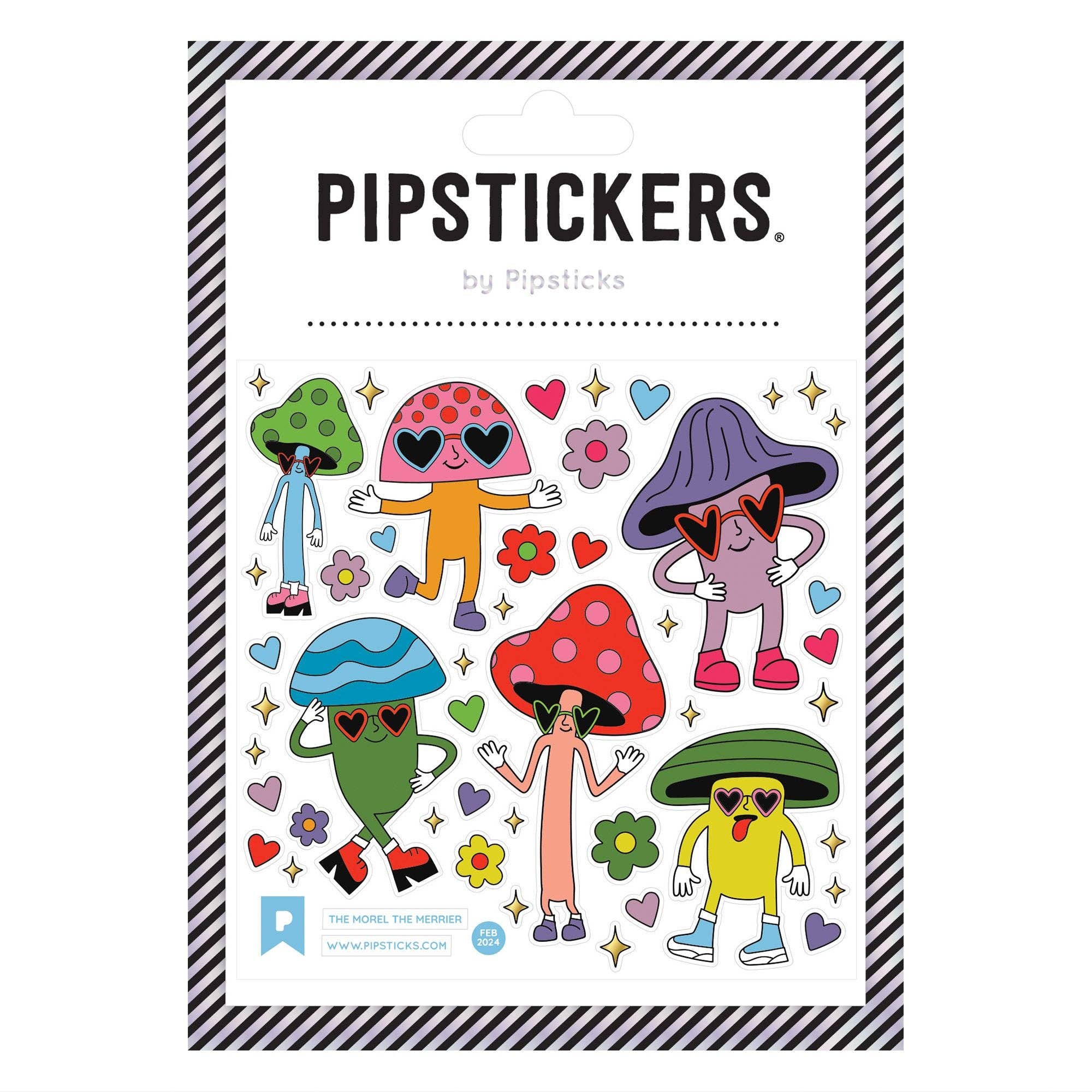 The Morel The Merrier mushroom sticker sheet