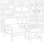 Cozy Bookshops Coloring Book