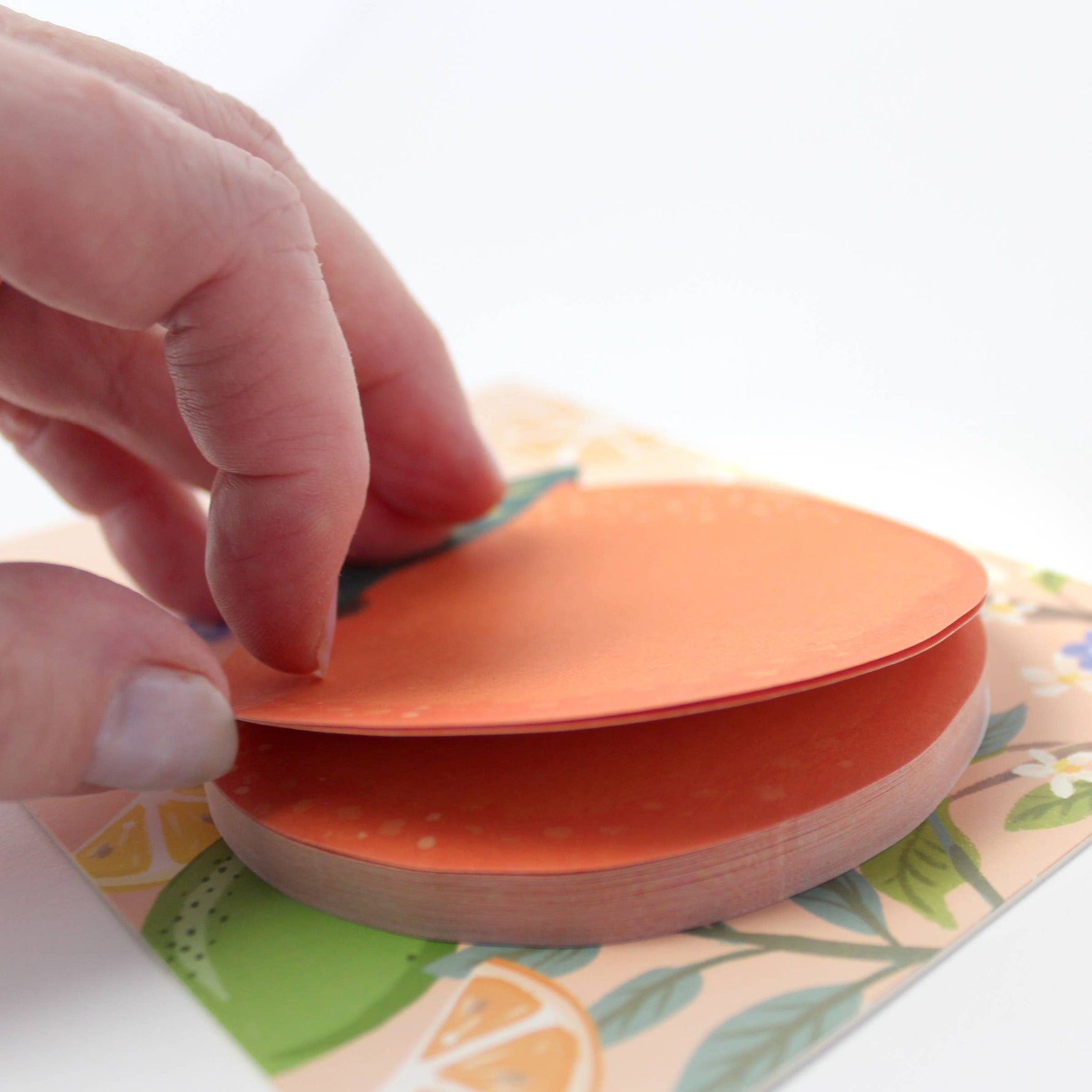 Orange sticky notes