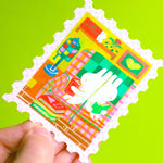 Reading with You Vinyl Sticker