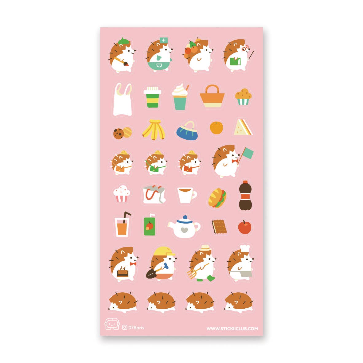 Career Critters Sticker Sheet