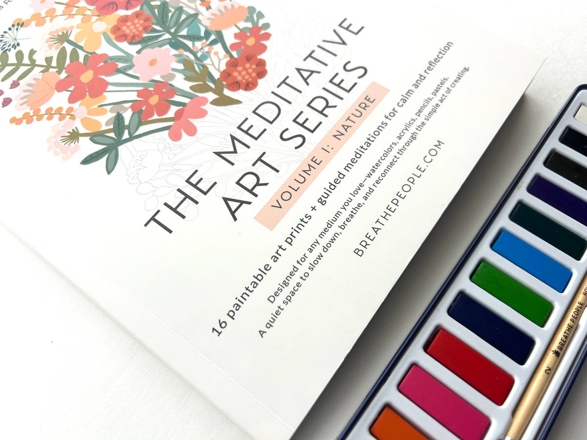 Meditative Painting Art Book: Simple Prompts + Journal Reflections