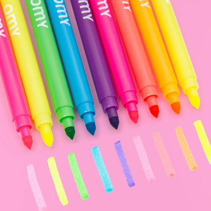 9 Kid's Neon Markers Set - Fluo!
