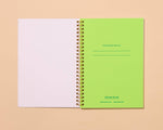 Letterpress A5 Lined Spiral Notebook—Strawberry