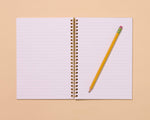 Letterpress A5 Lined Spiral Notebook—Rainbow Trout Fish