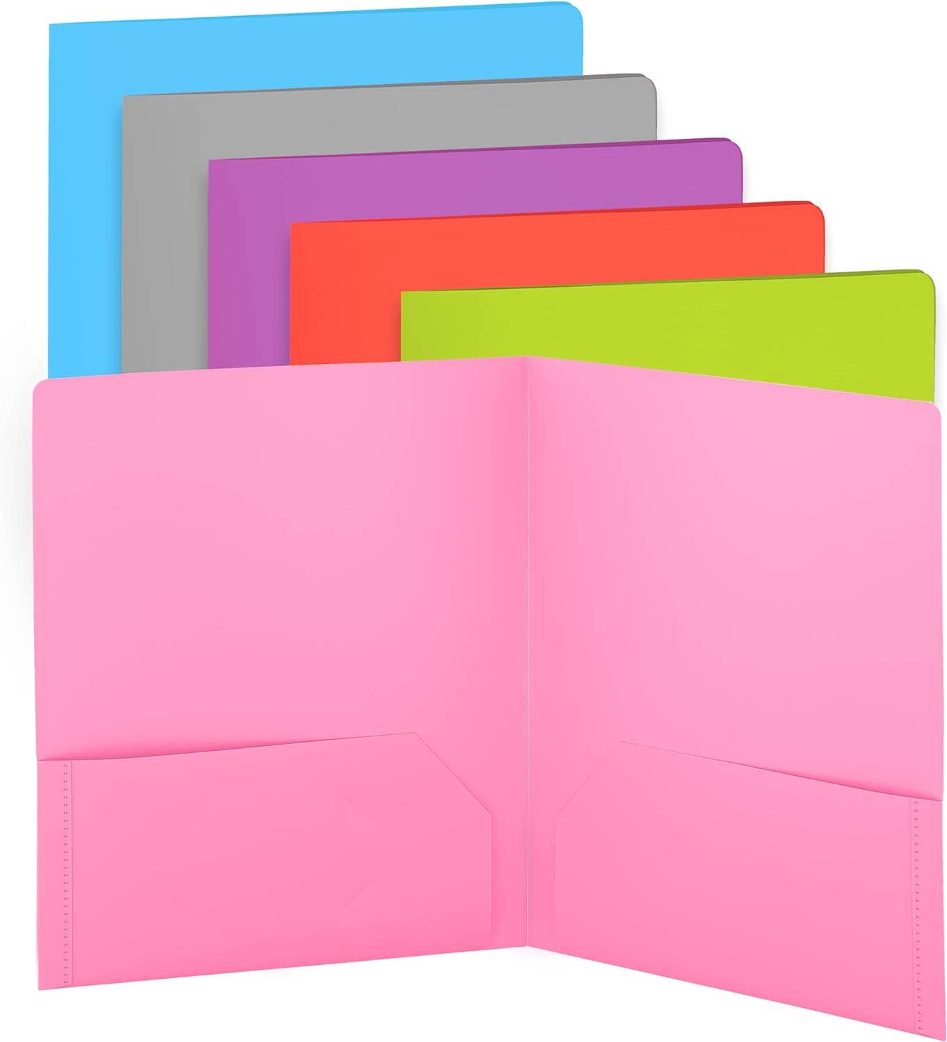 Poly 2-Pocket Folder: Assorted Colors