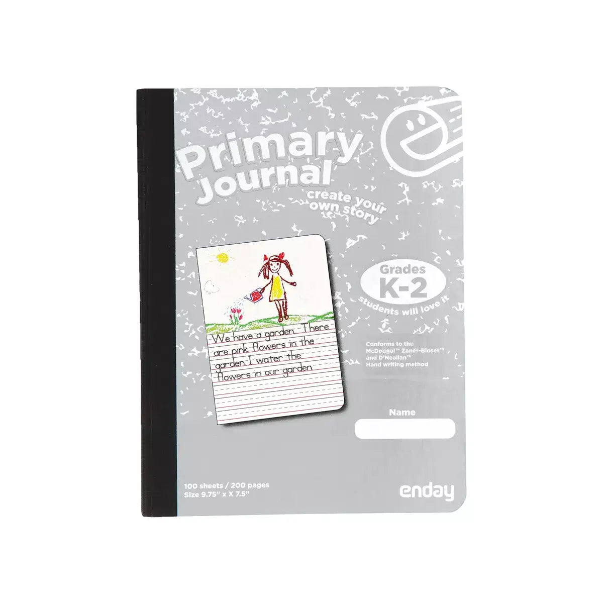 Composition Book Primary Journal 100 Ct.: Green