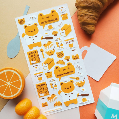 Bear-y Good Morning Sticker Sheet
