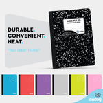Composition Book, Black Marble WR 100 Ct.