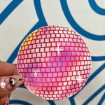 Disco ball vinyl sticker