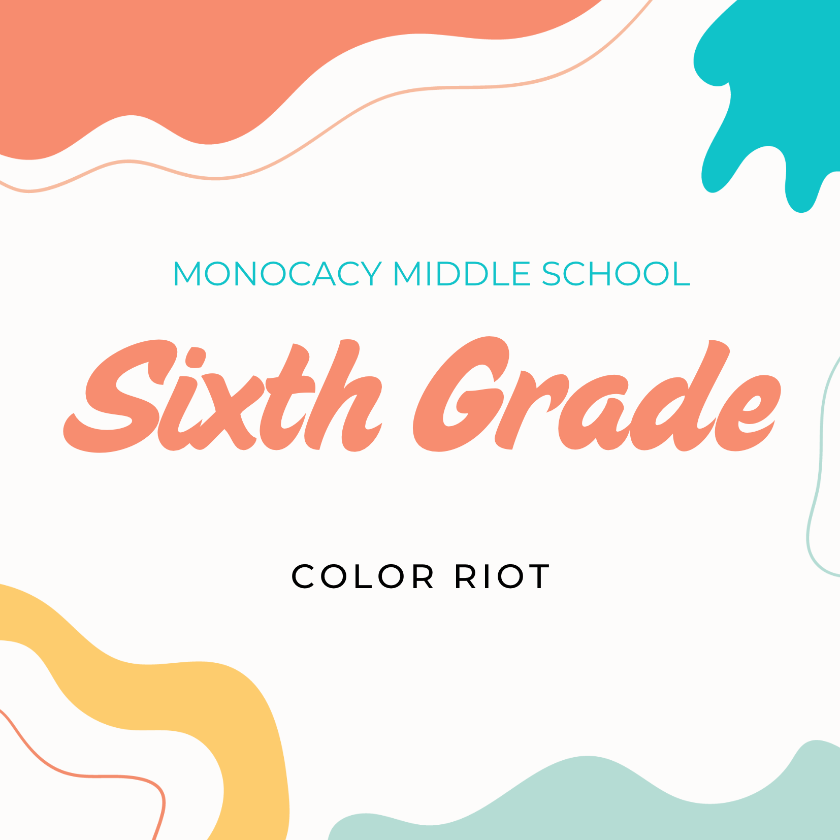 Monocacy Middle 6th grade school supplies- Preorder!