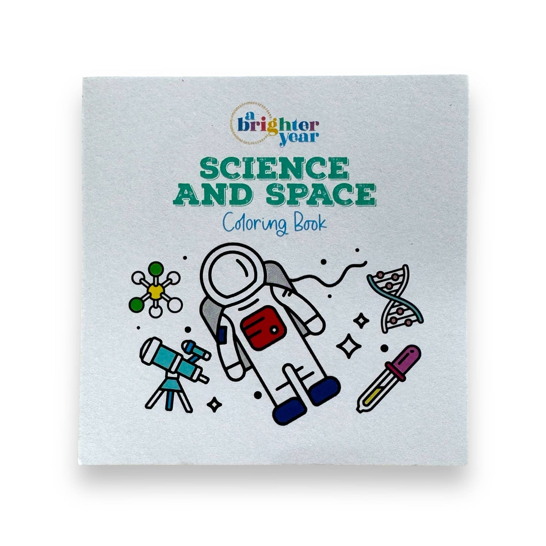 Science and Space Mini Coloring Book for Kids and Adults