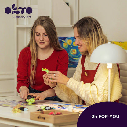 OKTO Sensory air dry clay art 3D woodcraft “Energy”