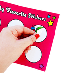 Retro Rainbow Reusable Sticker Book