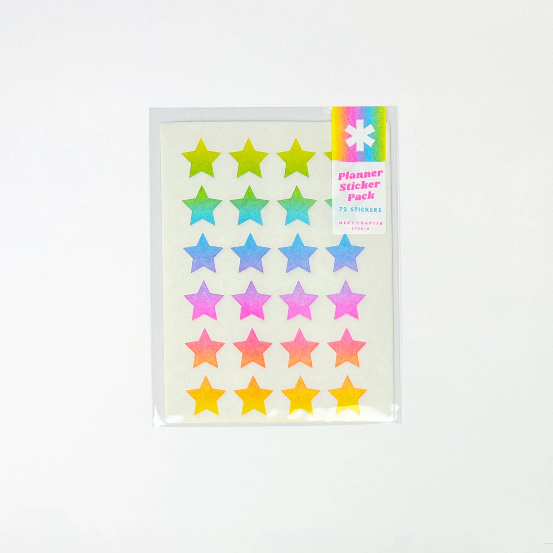 Rainbow Stars sticker sheet