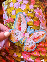 Carnival Moth matte vinyl sticker
