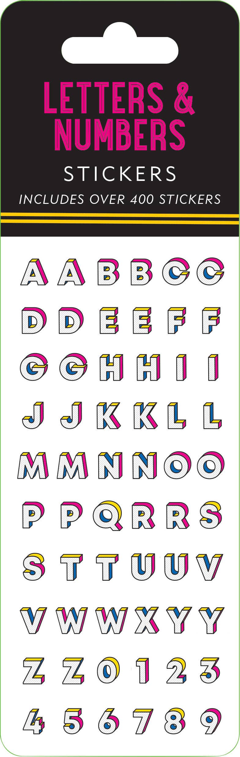 Small Rounding Numbers Letter Sticker Letters & Numbers sticker sheet set – Color Riot