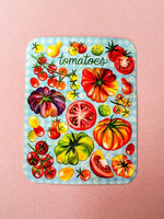 Tomatoes matte vinyl sticker