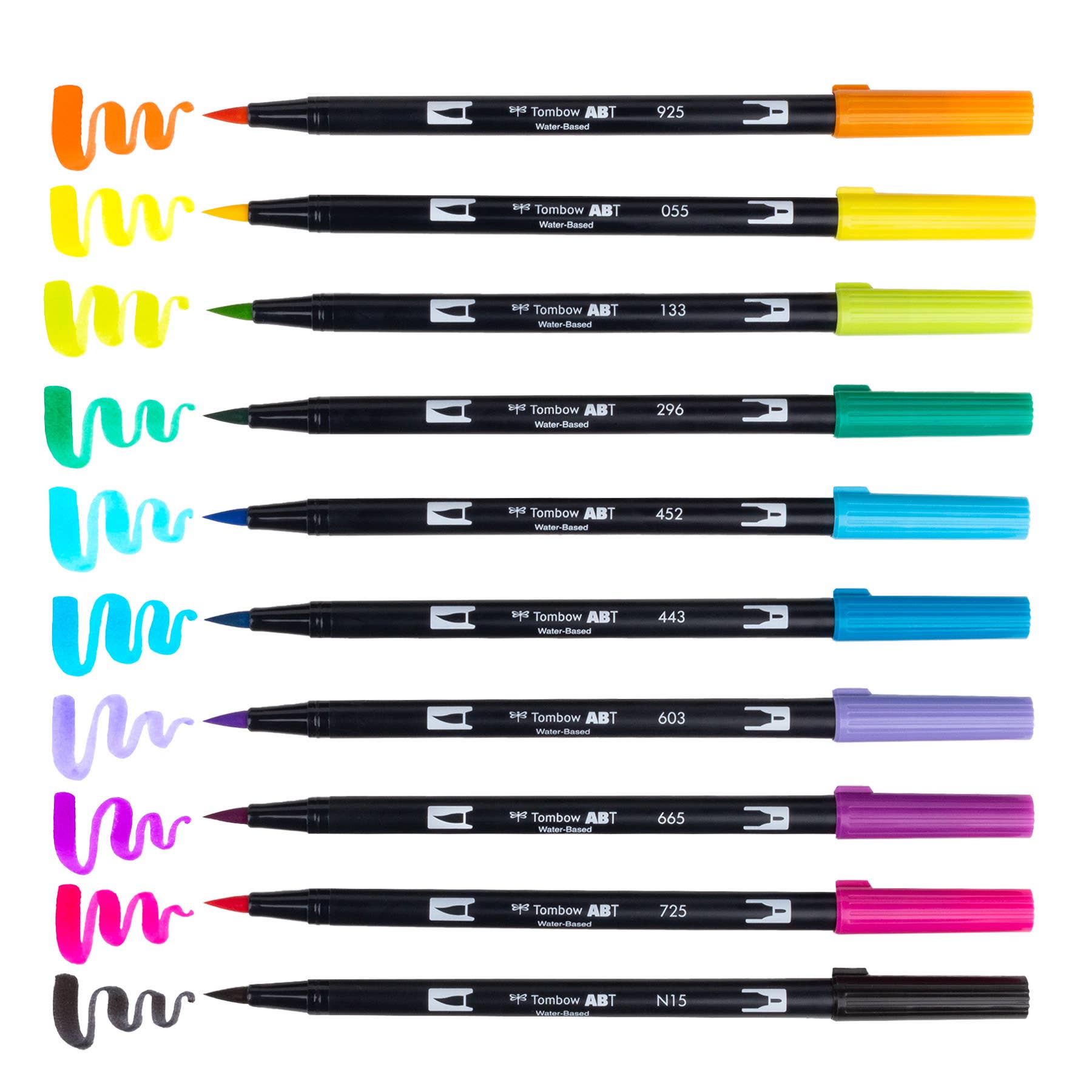 Dual Brush Pen Art Markers 10-Pack, Eighties