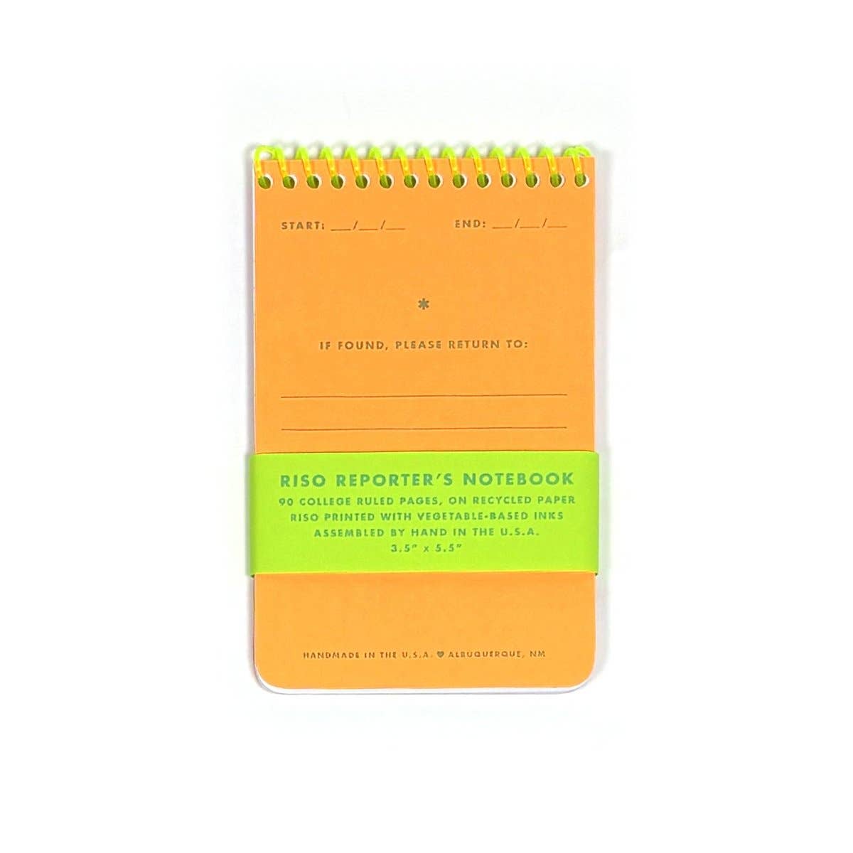 Risograph Reporter's Notebook: Flo Orange