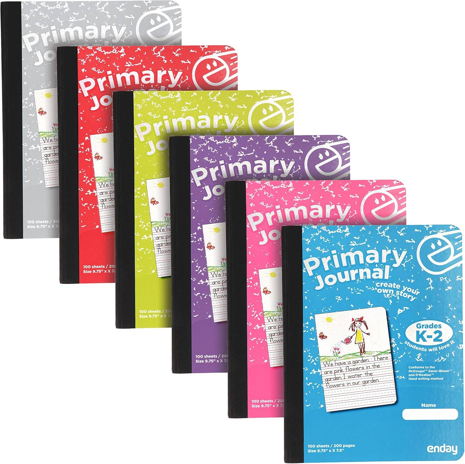 Composition Book Primary Journal 100 Ct.: Green