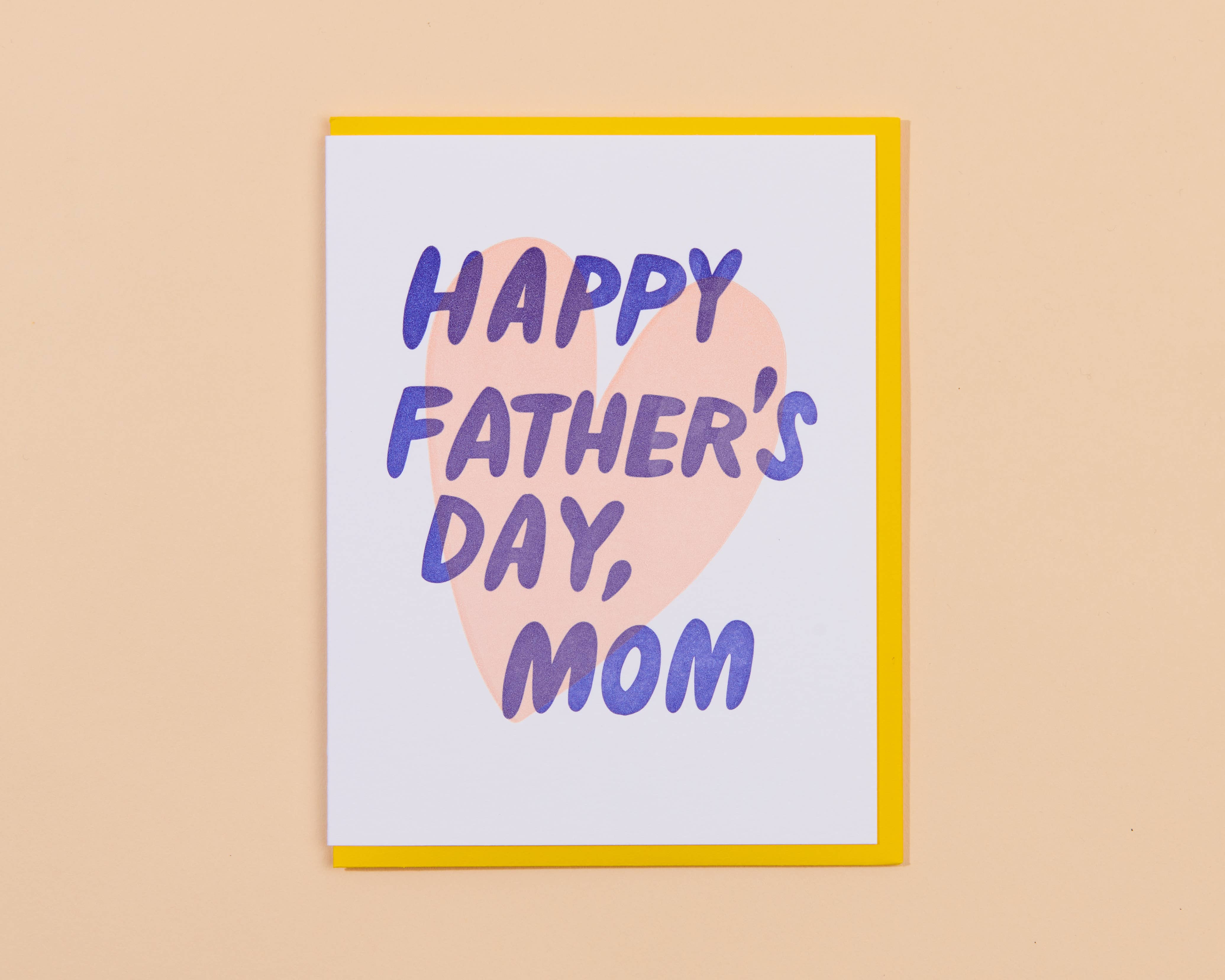 Letterpress Father's Day Card (Single Mom)