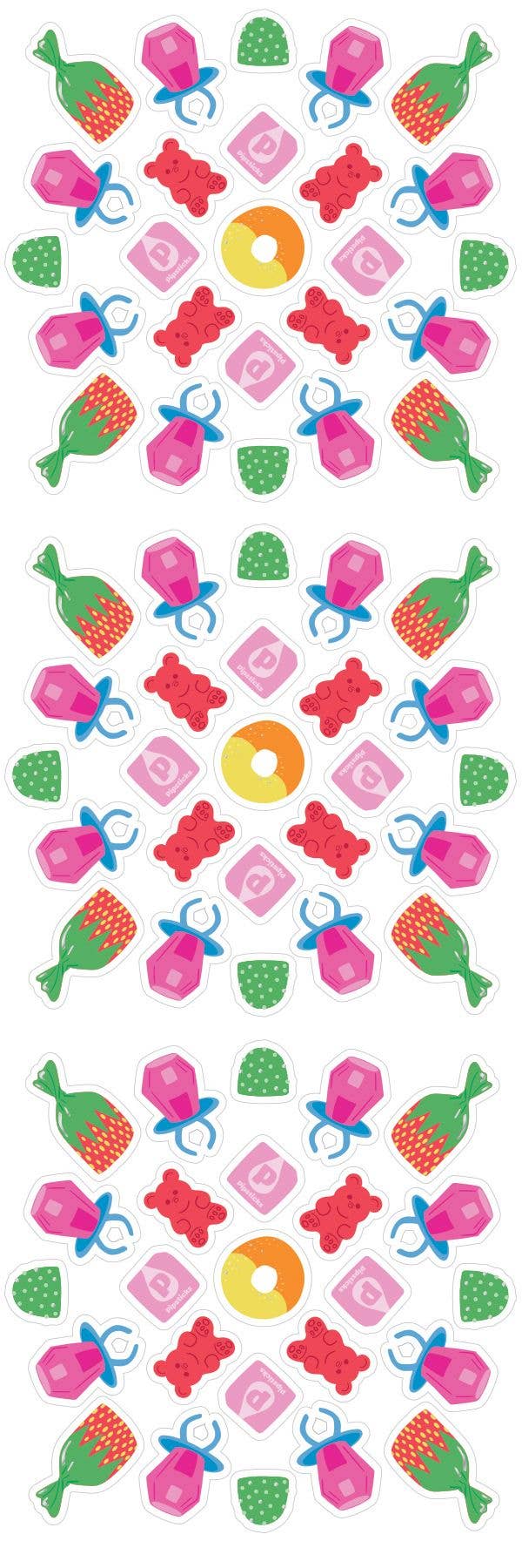 Jammin' Candy DIY Sticker Burst Bookmark
