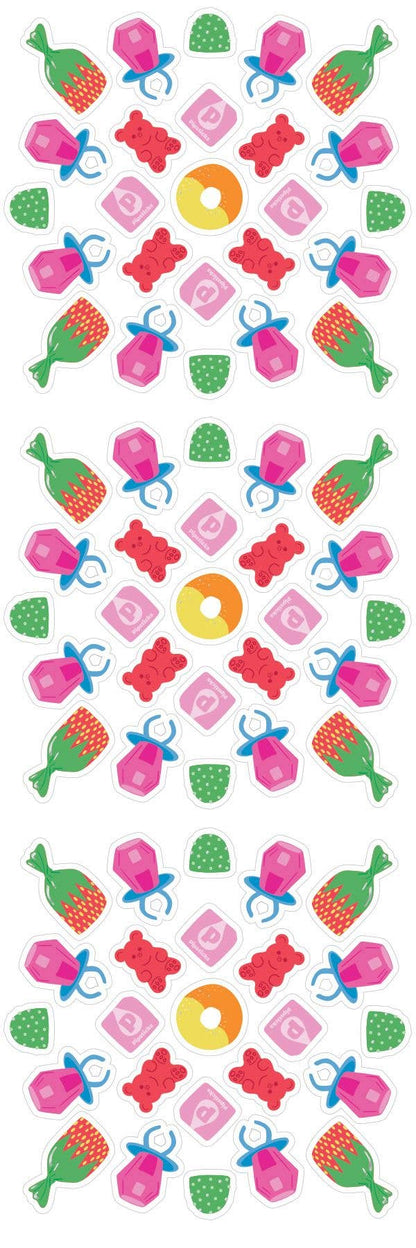 Jammin' Candy DIY Sticker Burst Bookmark