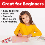 24 Oil Pastels in Storage Case for Kids