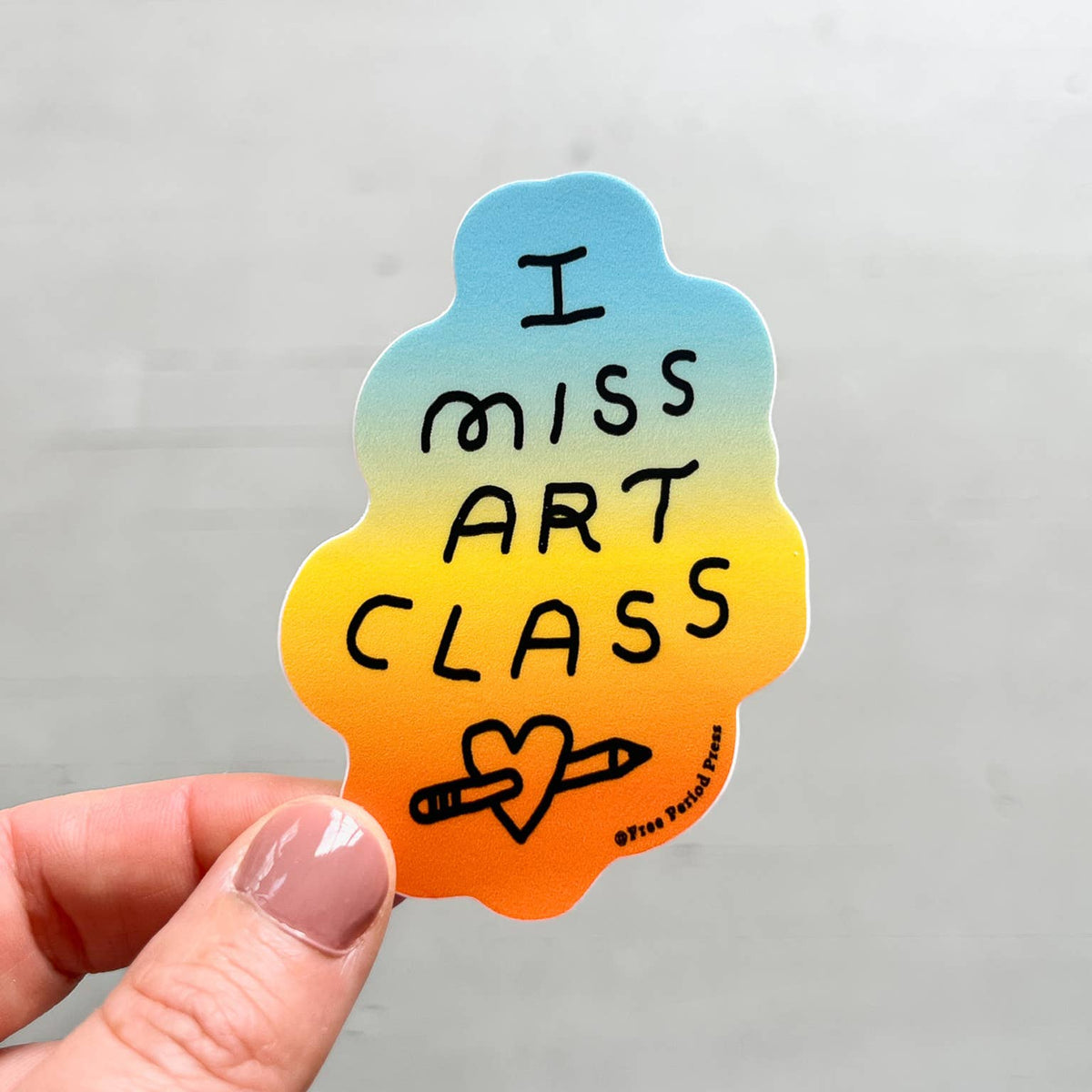 I Miss Art Class vinyl sticker