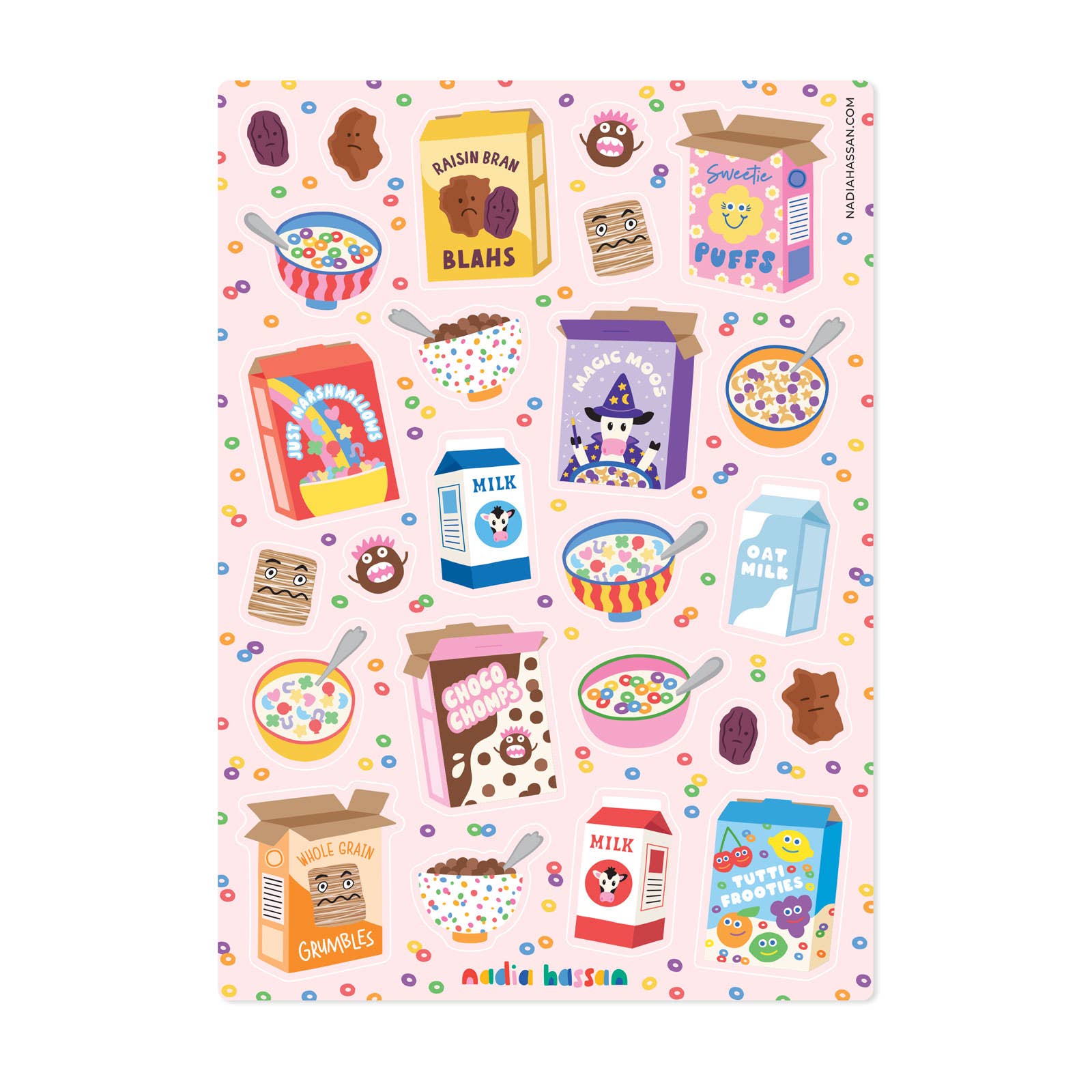 Silly Cereals Sticker Sheet