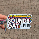 Sounds Gay I’m In vinyl sticker