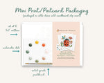 All in One Watercolor Paint Set Postcards- Abstract Flowers