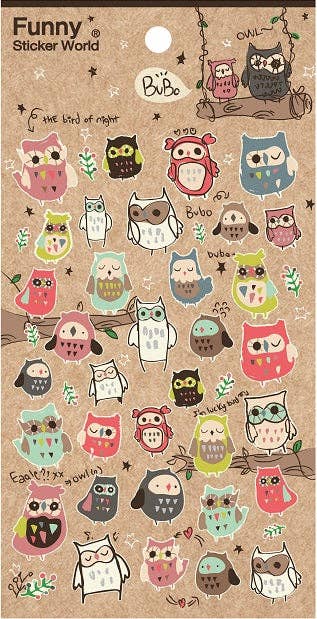 Bubo Owl Sticker