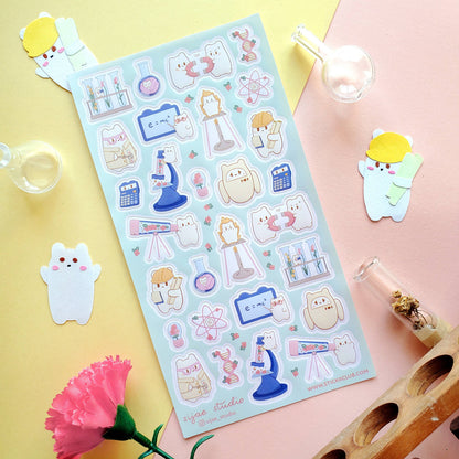 Beary Cute Science Sticker Sheet