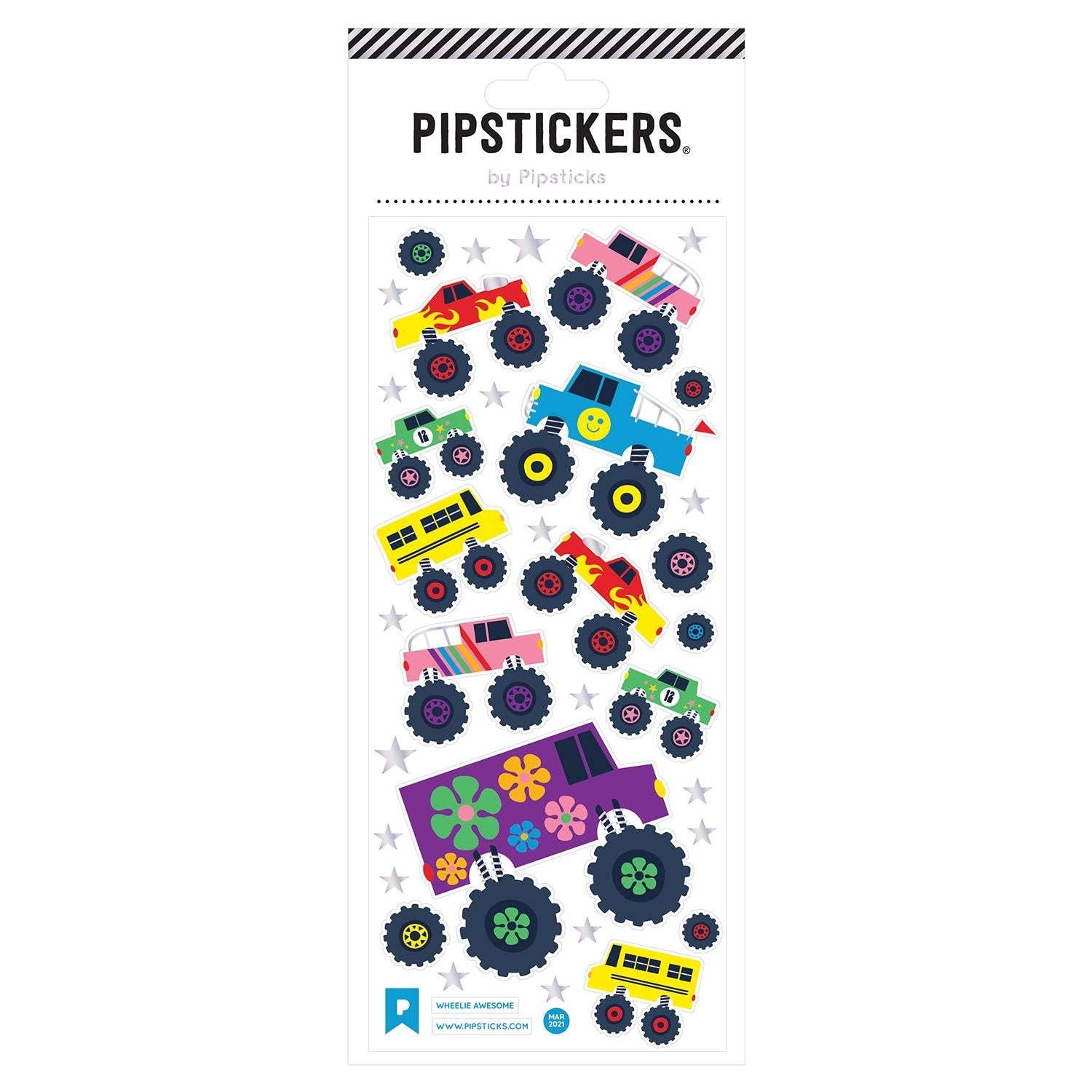 Wheelie Awesome sticker sheet